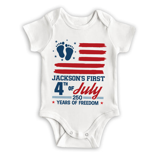 Born In America - Personalized Custom Baby Onesie