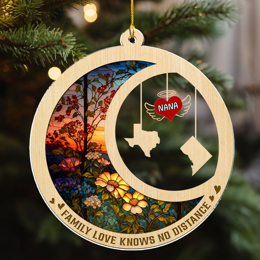 Family Love Forever - Personalized Custom Acrylic Ornament