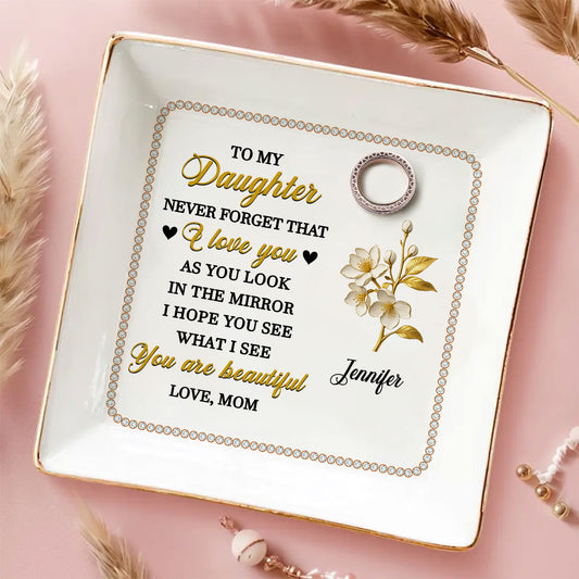 How Beautiful You Are - Personalized Custom 3D Effect Jewelry Dish