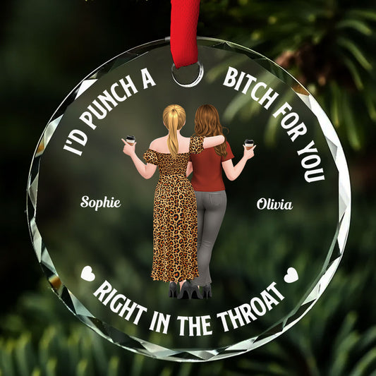 Savage Sisters - Personalized Custom Glass Ornament