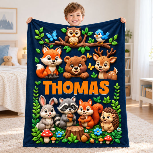 Little Explorer – Personalized Fleece Blanket